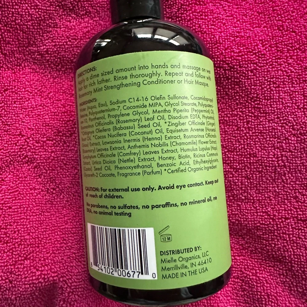 Mielle Rosemary Mint Strengthening Shampoo - 2 bottles